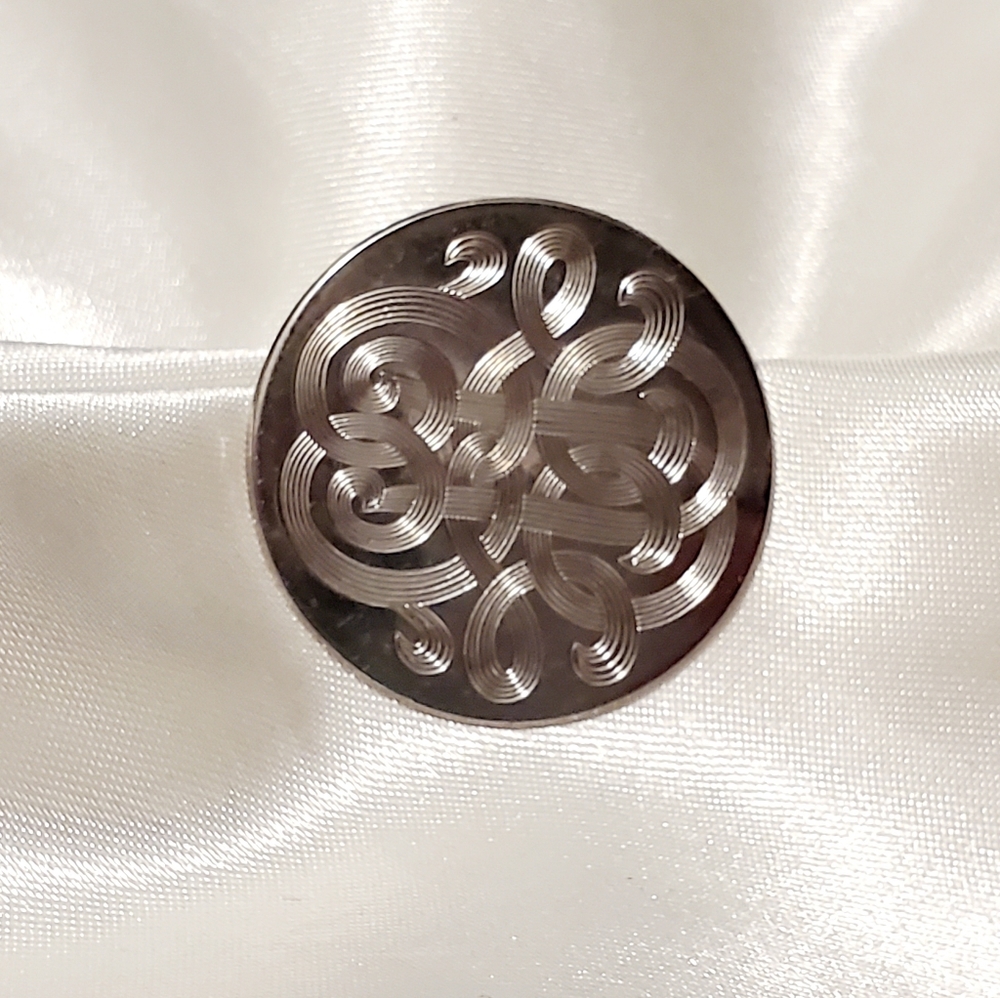 Vintage Scarf, Fur Clip Silver Tone, Vintage Jewelry